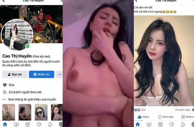 Clip sex hot girl Cao Thị Huyền bay lắc xã đồ với bạn trai