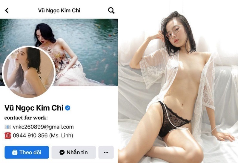 Clip sex của hotgirl Vũ Ngọc Kim Chi với người tình